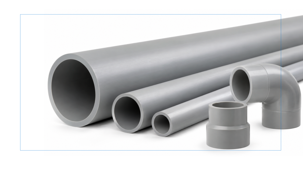 Tuberías PP-H para líneas de proceso industrial